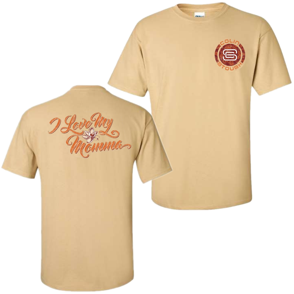 I Love My Mama Gold Tee