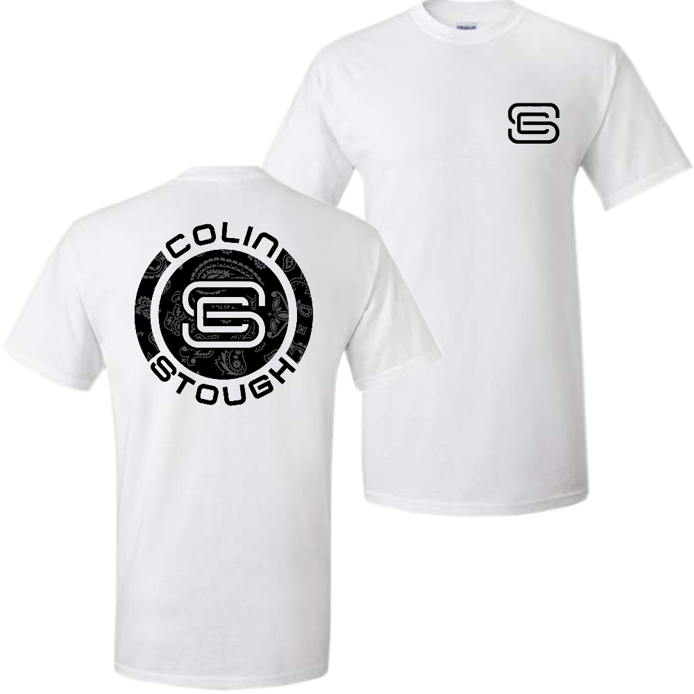 White Logo Tee